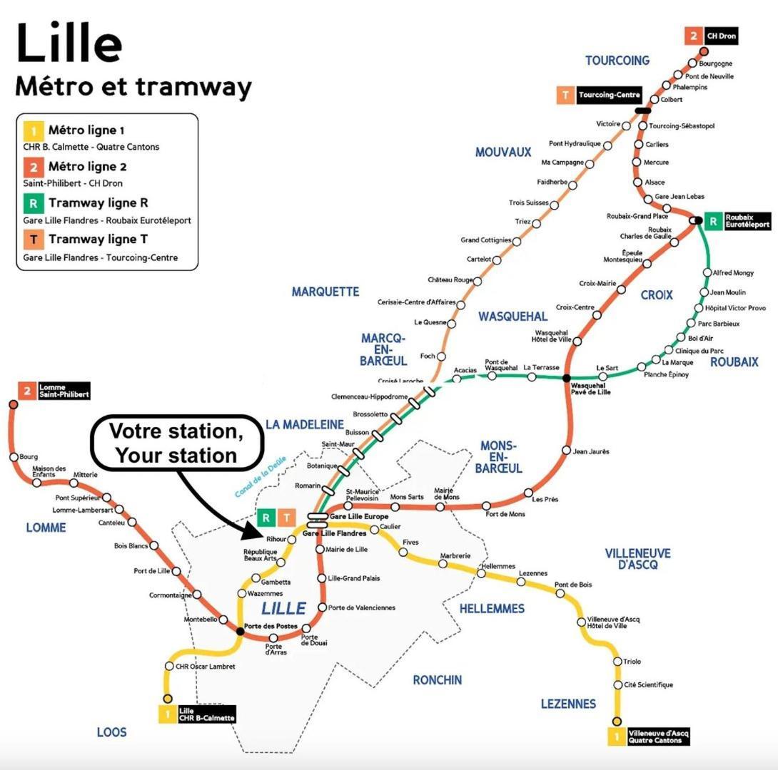 Vieux Lille - Appartement Ideal Pour 2 Personnes Esterno foto